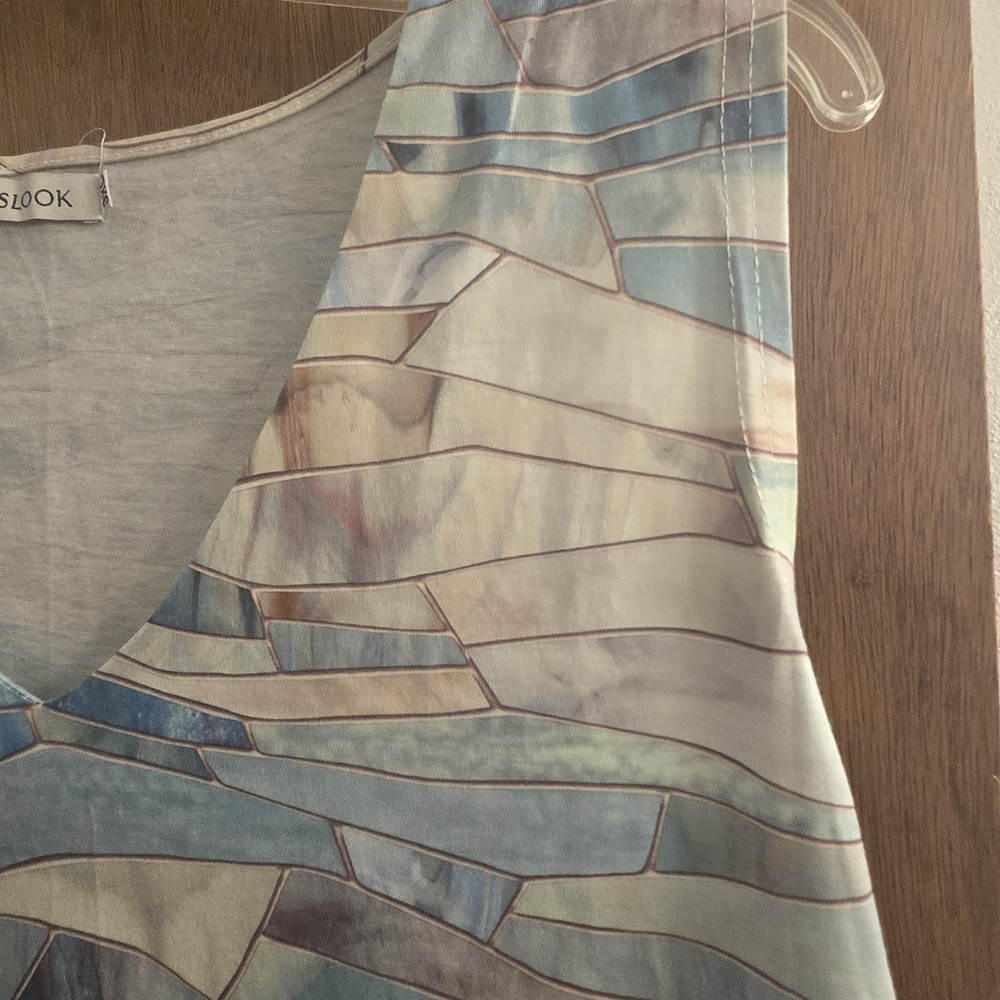 MISSLOOK Multicolor Abstract Tank Top